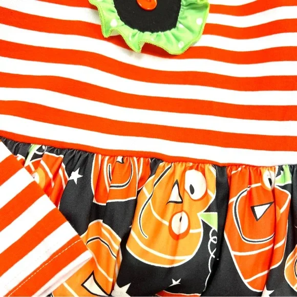 Striped Silly Pumpkin Dress - Picture 2 of 2